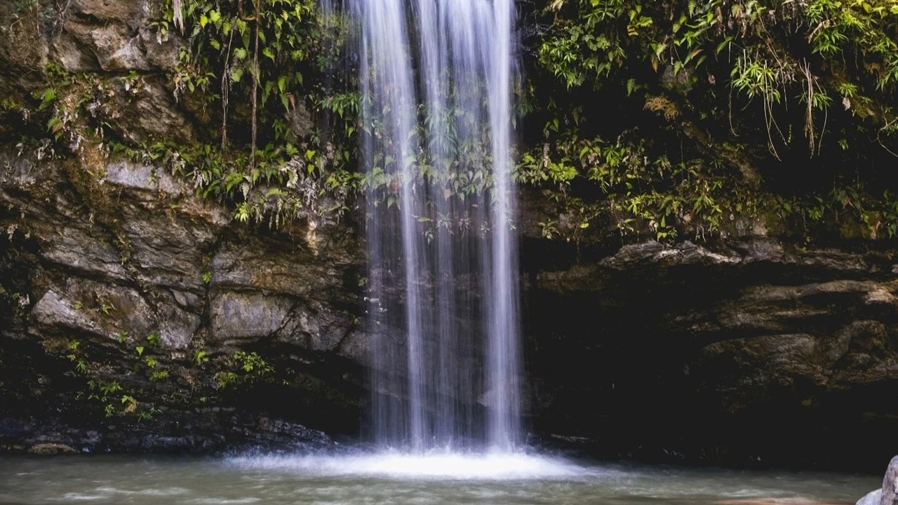 Waterfall in El Yunque rainforest